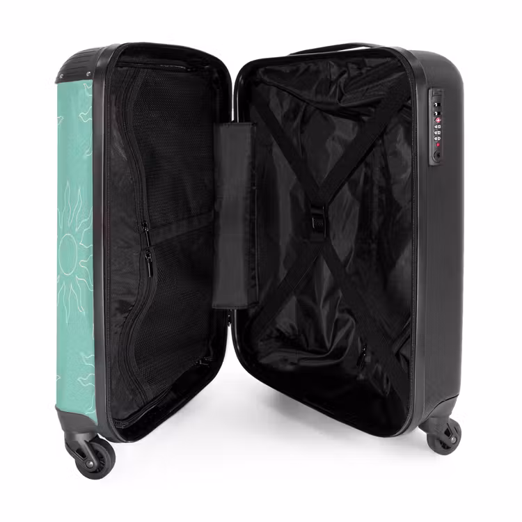 9 NBS - Handbagage koffer - Unisex middel -binnenkant