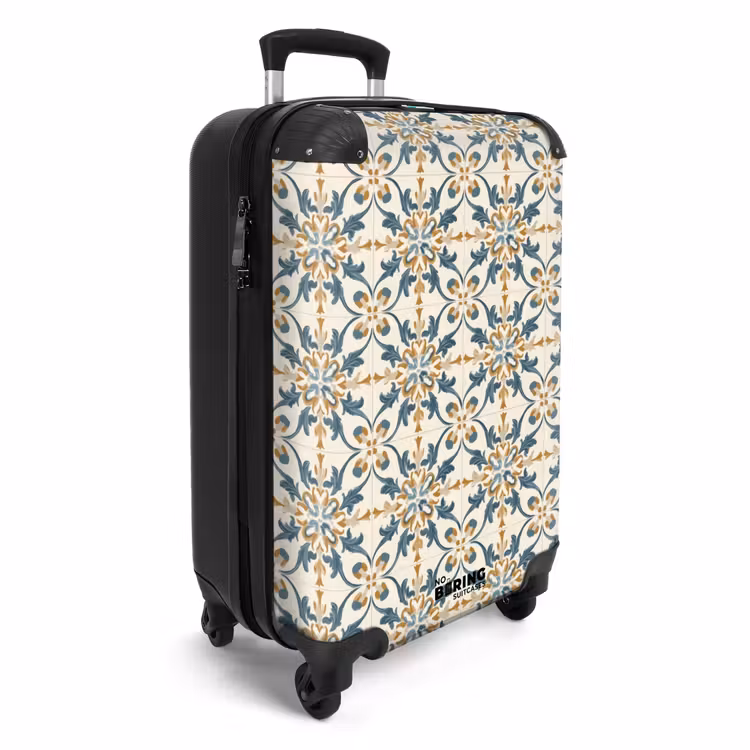 Patroon - Klassiek - Kleurrijk NBS - Handbagage koffer - Volwassenen Unisex middel -productfoto_3d