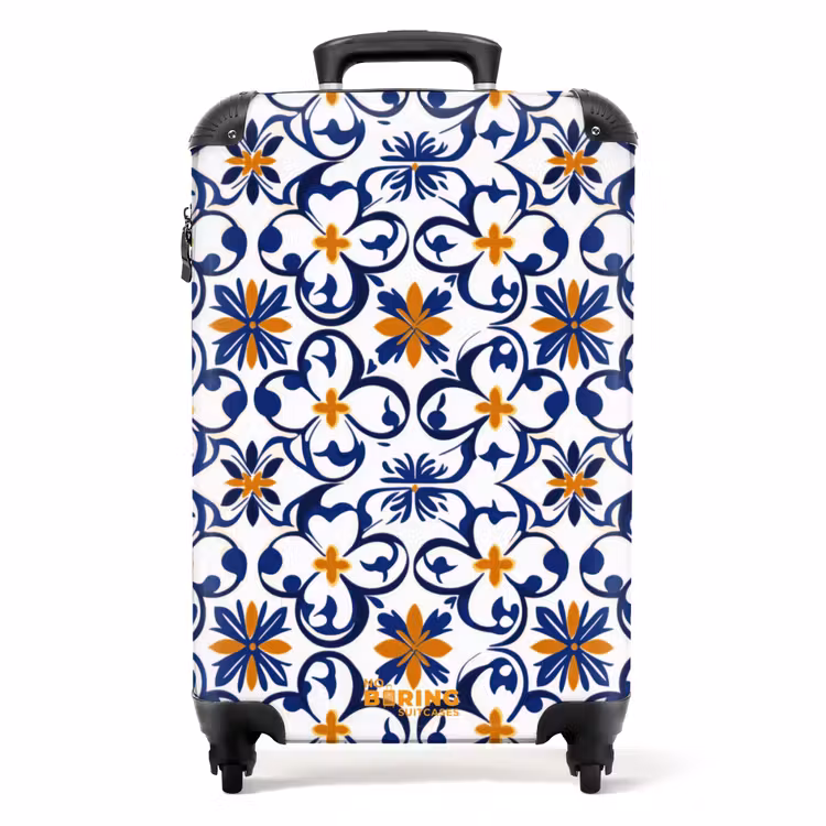 Patroon - Modern - Kleurrijk NBS - Handbagage koffer - Volwassenen Unisex middel -productfoto_recht