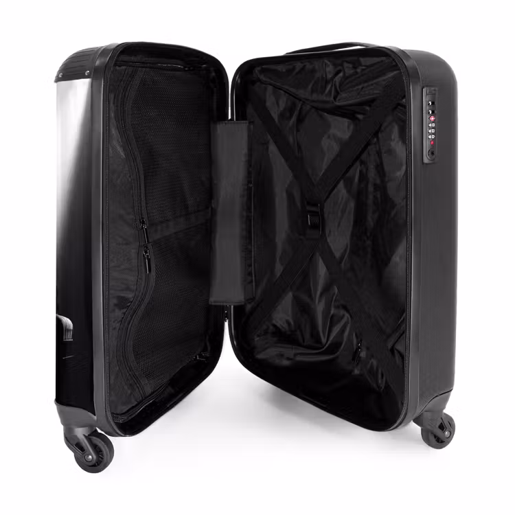 Koffer - Persoon - Piano - Muziek - Zwart-wit - Podium - Persoon - Piano - Muziek - Zwart-wit - Podium NBS - Handbagage koffer - Volwassenen Unisex middel