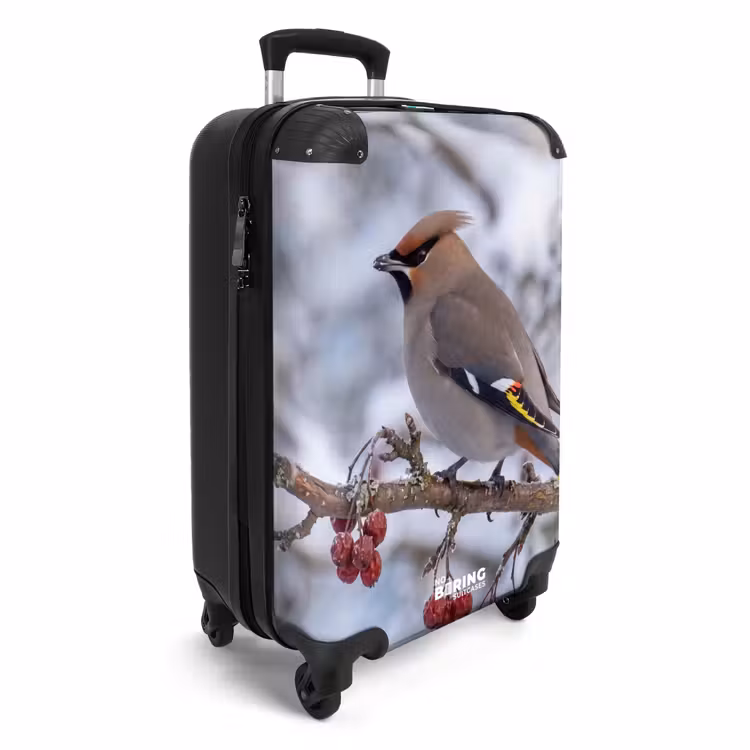 Koffer - Pestvogel - Bessen - Winter - Natuur - Pestvogel - Bessen - Winter - Natuur NBS - Handbagage koffer - Volwassenen Unisex middel