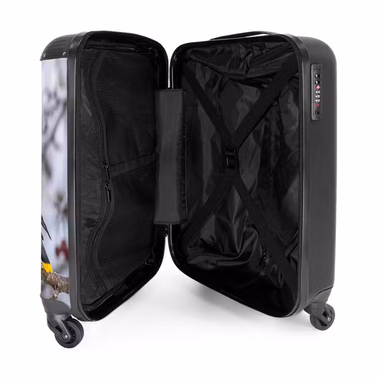 Koffer - Pestvogel - Bessen - Winter - Natuur - Pestvogel - Bessen - Winter - Natuur NBS - Handbagage koffer - Volwassenen Unisex middel