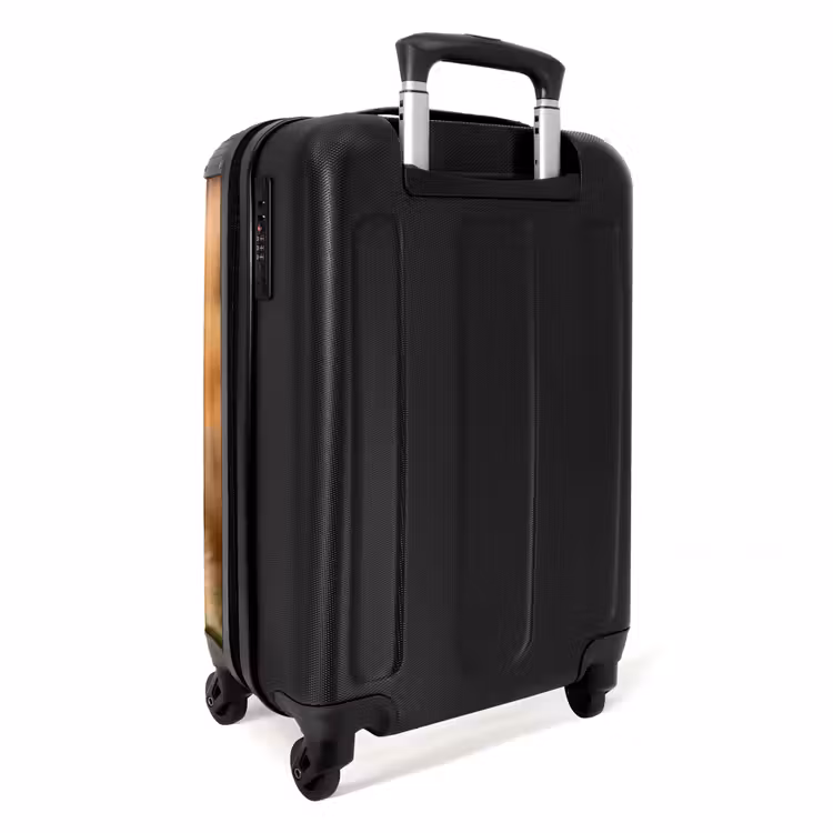 Koffer - Pijltje - Eend - Natuur - Geel - Pijltje - Eend - Natuur - Geel NBS - Handbagage koffer - Volwassenen Unisex middel
