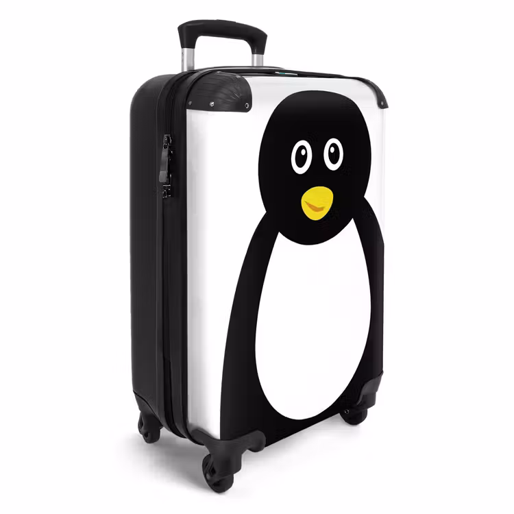 Pim pinguïn NBS - Handbagage koffer - Unisex middel -productfoto_3d