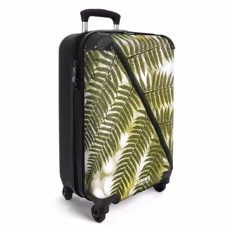 Koffer - Plant - Blad - Natuur - Groen - Detail - Plant - Blad - Natuur - Groen - Detail NBS - Handbagage koffer - Volwassenen Unisex middel