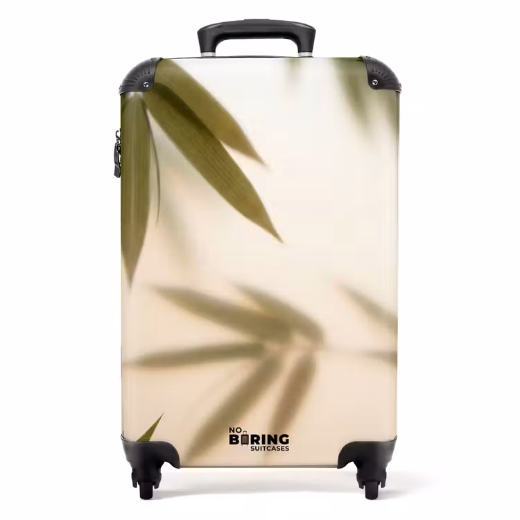 Koffer - Planten - Bladeren - Natuur - Groen - Planten - Bladeren - Natuur - Groen NBS - Handbagage koffer - Volwassenen Unisex middel