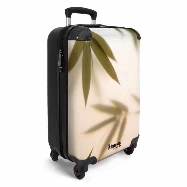 Koffer - Planten - Bladeren - Natuur - Groen - Planten - Bladeren - Natuur - Groen NBS - Handbagage koffer - Volwassenen Unisex middel