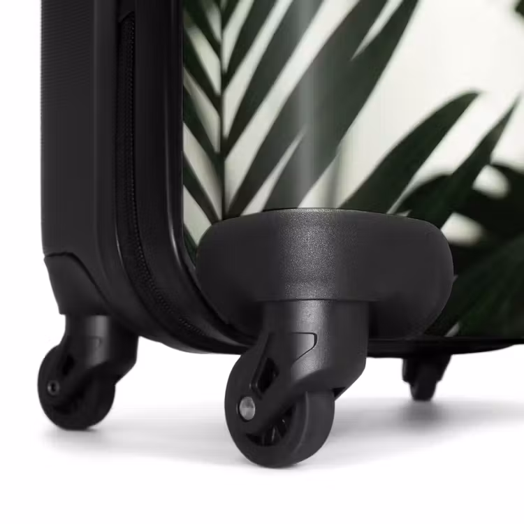 Koffer - Planten - Bladeren - Natuur - Minimalistisch - Groen - Planten - Bladeren - Natuur - Minimalistisch - Groen NBS - Handbagage koffer - Volwassenen Unisex middel