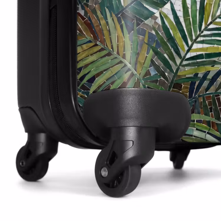 Koffer - Planten - Tropisch - Mozaïek - Groen - Natuur - Planten - Tropisch - Mozaïek - Groen - Natuur NBS - Handbagage koffer - Volwassenen Unisex middel