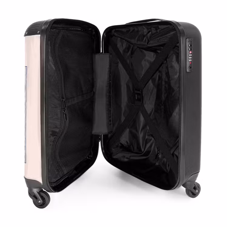 Koffer - Recreatie - Kleding - Avontuur - Illustratie - Zomer - Recreatie - Kleding - Avontuur - Illustratie - Zomer NBS - Handbagage koffer - Volwassenen Unisex middel