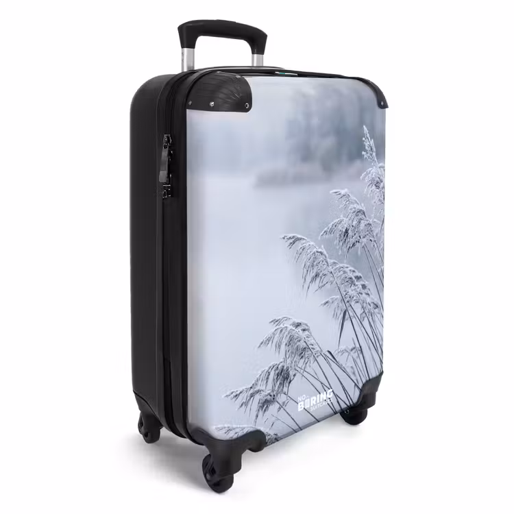 Koffer - Riet - Bevroren - Winter - Natuur - Riet - Bevroren - Winter - Natuur NBS - Handbagage koffer - Volwassenen Unisex middel