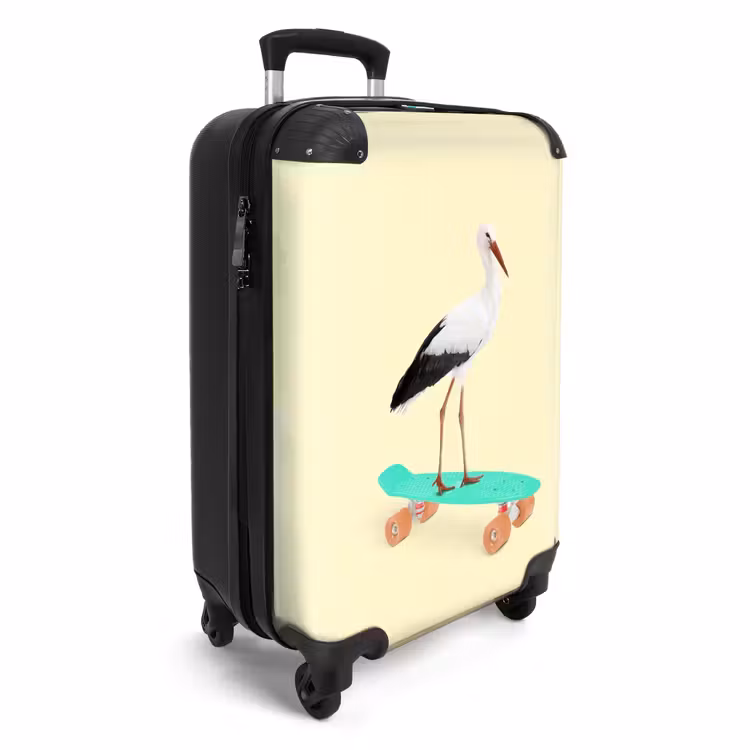 Rijdende reiger NBS - Handbagage koffer - Unisex middel -productfoto_3d