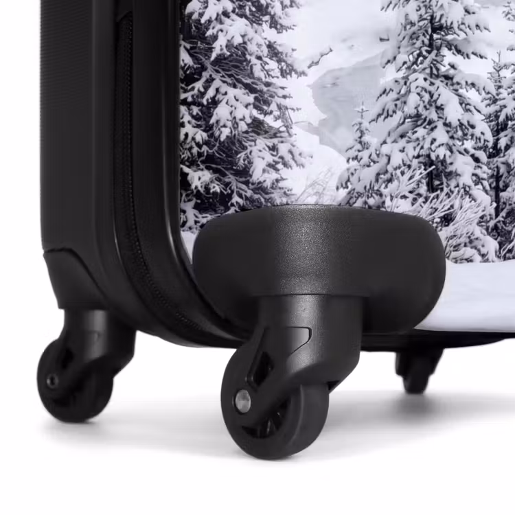 Koffer - Rivier - Bevroren - Landschap - Winter - Rivier - Bevroren - Landschap - Winter NBS - Handbagage koffer - Volwassenen Unisex middel