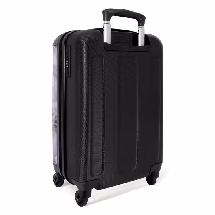 Koffer - Rivier - Sneeuw - Bos - Winter - Schilderachtig - Rivier - Sneeuw - Bos - Winter - Schilderachtig NBS - Handbagage koffer - Volwassenen Unisex middel