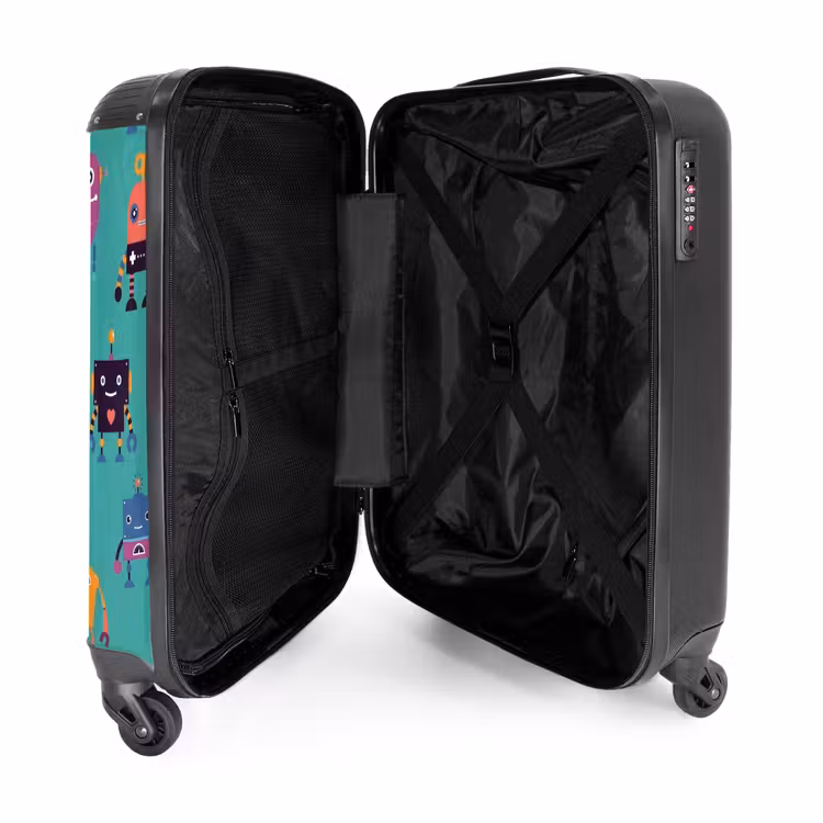 Robo rave NBS - Handbagage koffer - Unisex middel -binnenkant