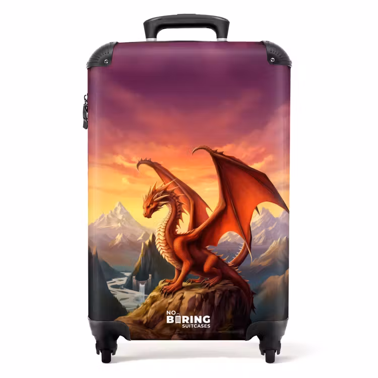 Rode reuzendraak NBS - Handbagage koffer - Unisex middel -productfoto_recht