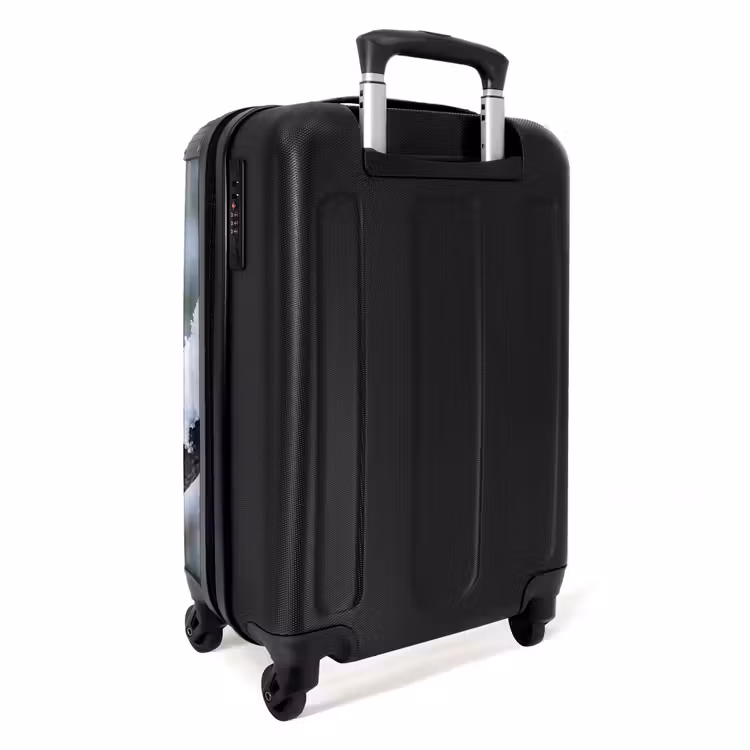Koffer - Roodborstje - Tak - Sneeuw - Winter - Levendig - Roodborstje - Tak - Sneeuw - Winter - Levendig NBS - Handbagage koffer - Volwassenen Unisex middel