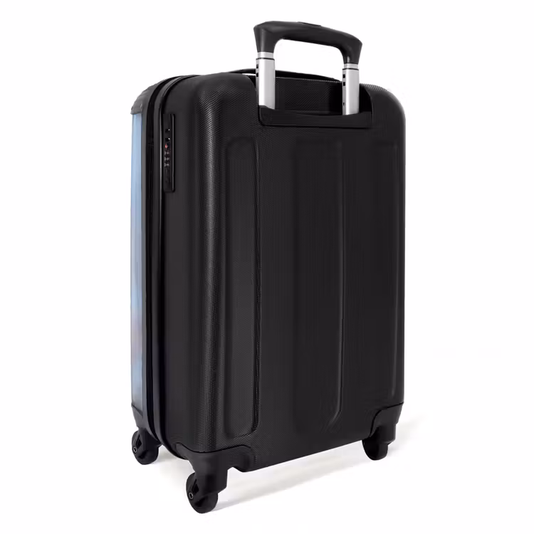 Koffer - Roodborsttapuit - Heide - Paars - Natuur - Sfeervol - Roodborsttapuit - Heide - Paars - Natuur - Sfeervol NBS - Handbagage koffer - Volwassenen Unisex middel