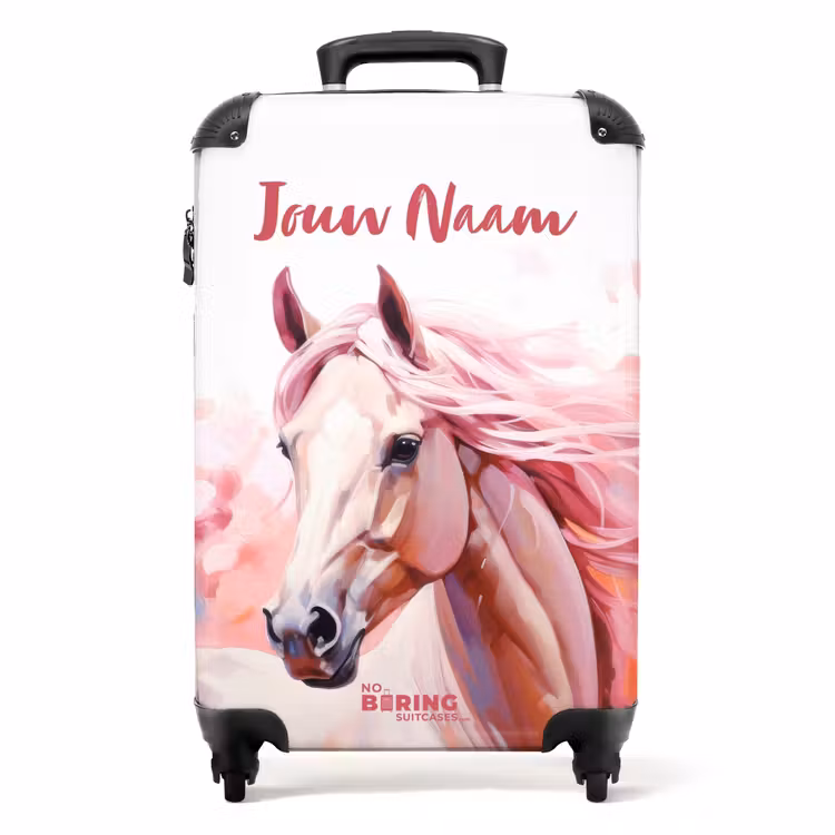 Roze Renner NBS - Handbagage koffer - Kinderen Unisex middel -productfoto_recht