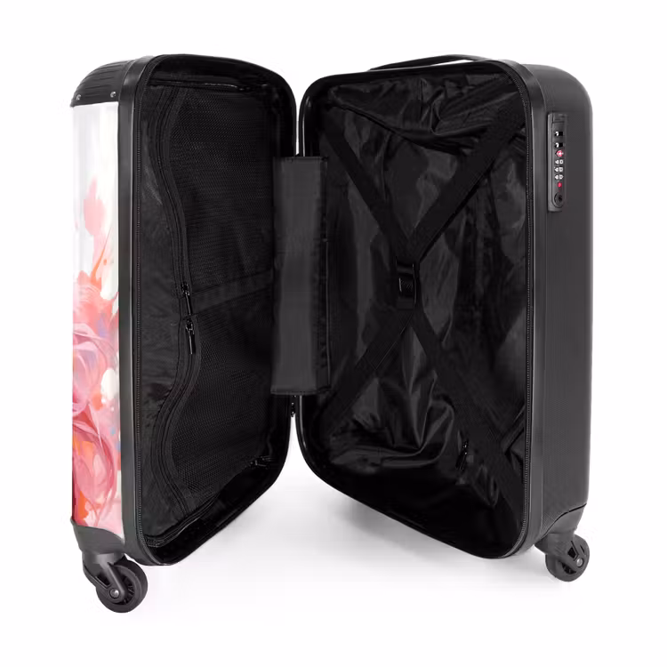 Roze Renner NBS - Handbagage koffer - Kinderen Unisex middel -binnenkant