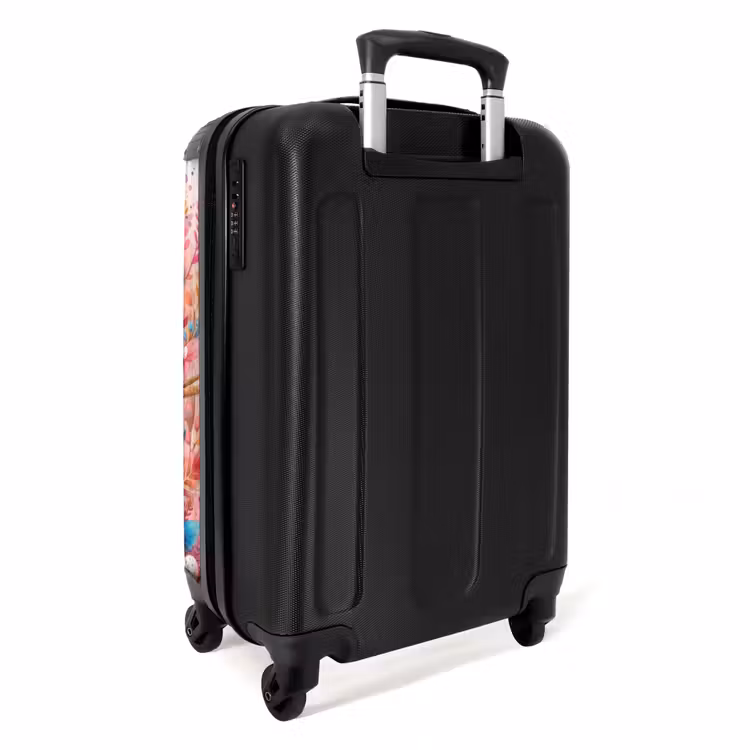Roze robijn NBS - Handbagage koffer - Unisex middel -achterkant