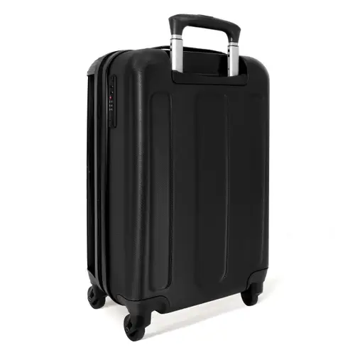 Roze rolschaatsen met verf NBS - Handbagage koffer - Unisex middel -achterkant
