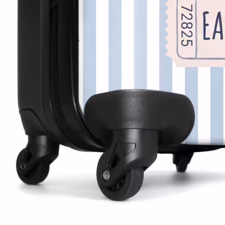 Koffer - Schelp - Oceaan - Kust - Blauw - Illustratie - Schelp - Oceaan - Kust - Blauw - Illustratie NBS - Handbagage koffer - Volwassenen Unisex middel