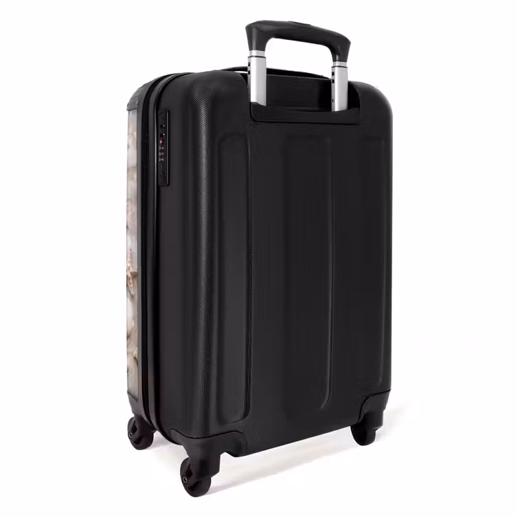 Schelpen - Zeesterren - Strand NBS - Handbagage koffer - Volwassenen Unisex middel -achterkant