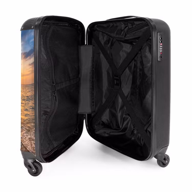 Koffer - Schommel - Strand - Zonsondergang - Natuur - Oranje - Schommel - Strand - Zonsondergang - Natuur - Oranje NBS - Handbagage koffer - Volwassenen Unisex middel