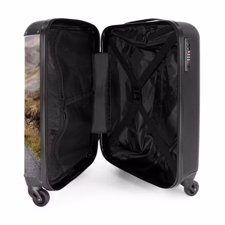 Koffer - Schotse Hooglanders - Weg - Landschap - Kudde - Schotse Hooglanders - Weg - Landschap - Kudde NBS - Handbagage koffer - Volwassenen Unisex middel