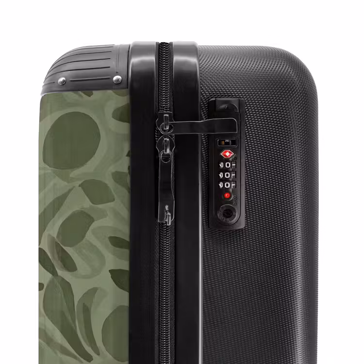 Koffer - Sereen - Bladeren - Groen - Sereen - Bladeren - Groen NBS - Handbagage koffer - Volwassenen Unisex middel