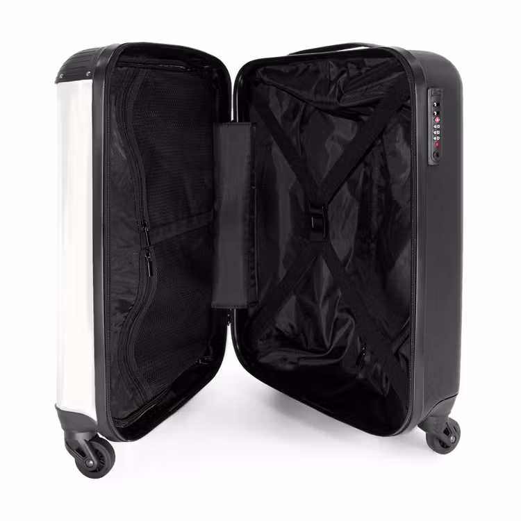 Sierlijke prinses in het wit NBS - Handbagage koffer - Volwassenen Unisex middel -binnenkant