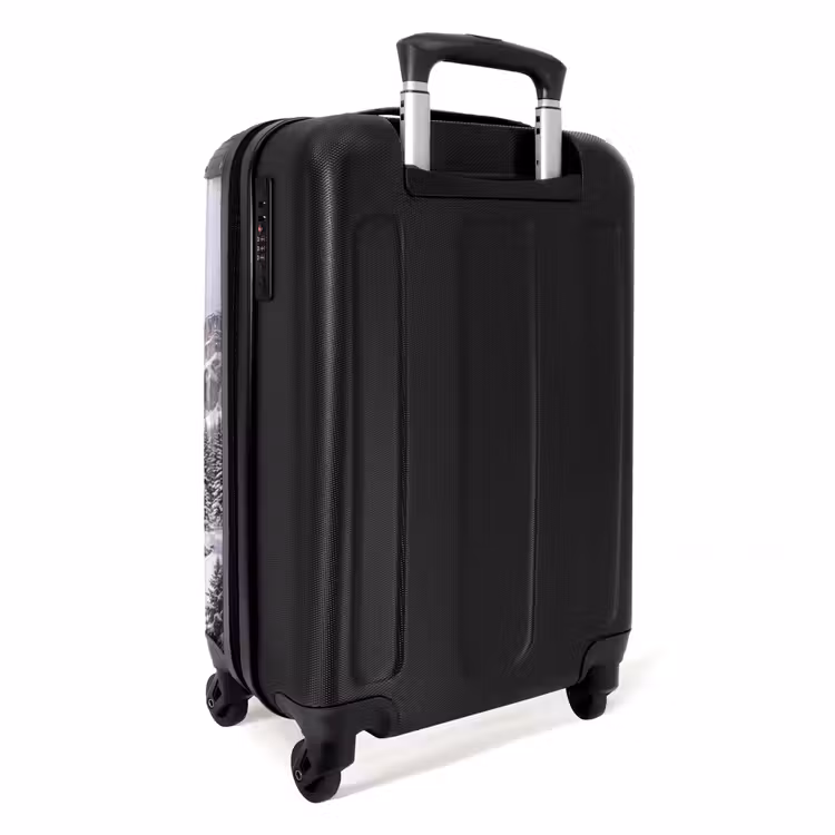 Koffer - Sneeuwlandschap - Bergen - Rivier - Winter - Sneeuwlandschap - Bergen - Rivier - Winter NBS - Handbagage koffer - Volwassenen Unisex middel