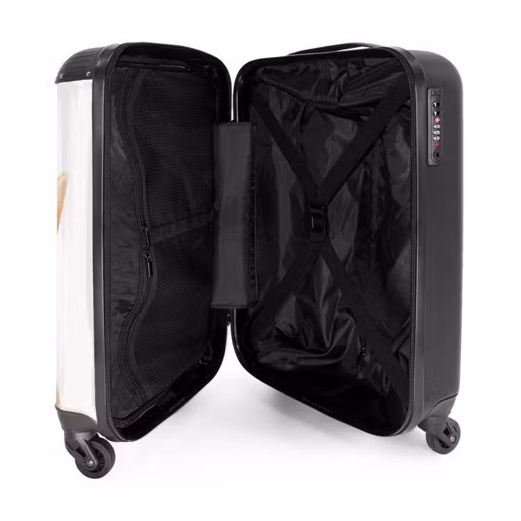 Snuffels met Tevreden Hoofd NBS - Handbagage koffer - Unisex middel -binnenkant