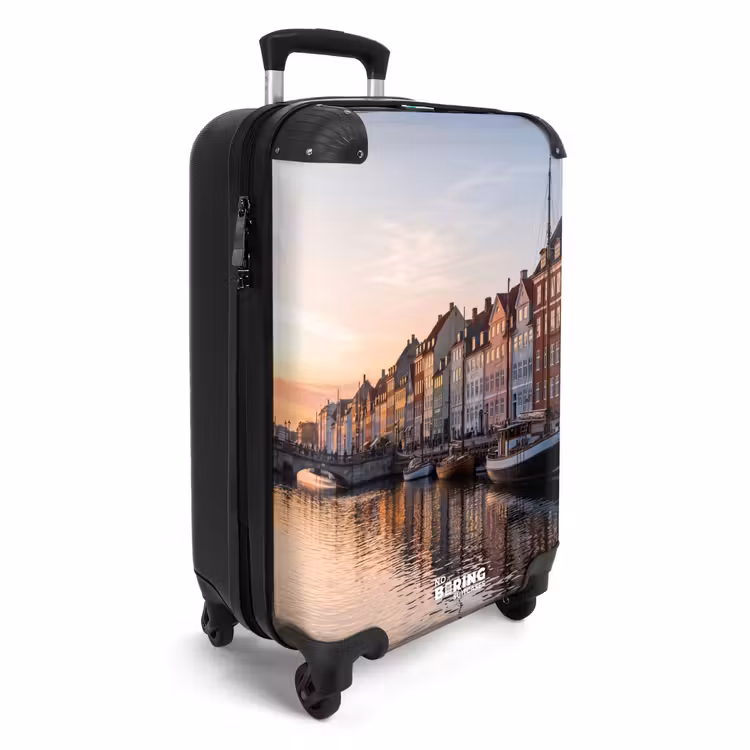 Koffer - Stad - Gracht - Zonsondergang - Klassiek - Kleurrijk - Stad - Gracht - Zonsondergang - Klassiek - Kleurrijk NBS - Handbagage koffer - Volwassenen Unisex middel