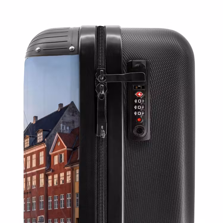 Koffer - Stad - Gracht - Zonsondergang - Klassiek - Kleurrijk - Stad - Gracht - Zonsondergang - Klassiek - Kleurrijk NBS - Handbagage koffer - Volwassenen Unisex middel