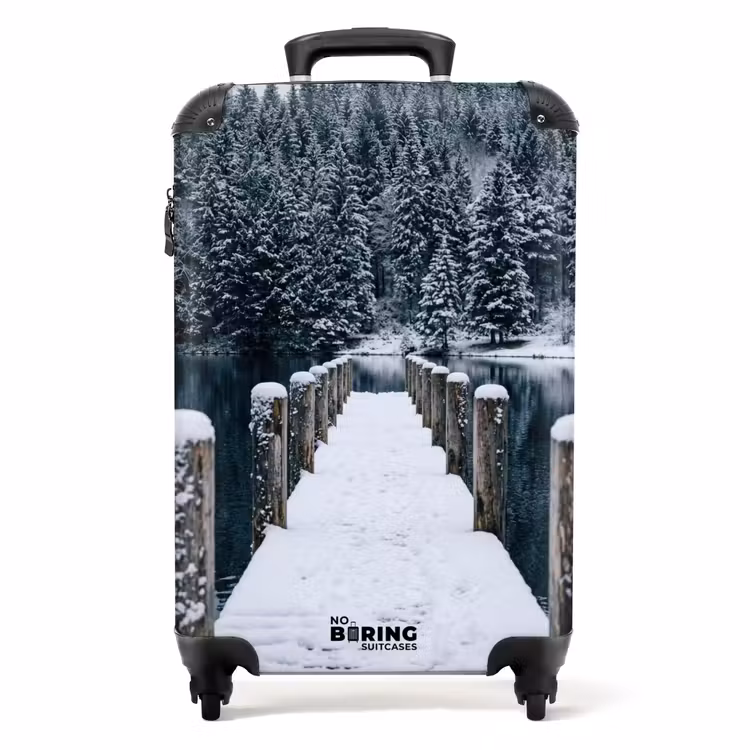 Koffer - Steiger - Meer - Sneeuw - Bergen - Rustgevend - Steiger - Meer - Sneeuw - Bergen - Rustgevend NBS - Handbagage koffer - Volwassenen Unisex middel