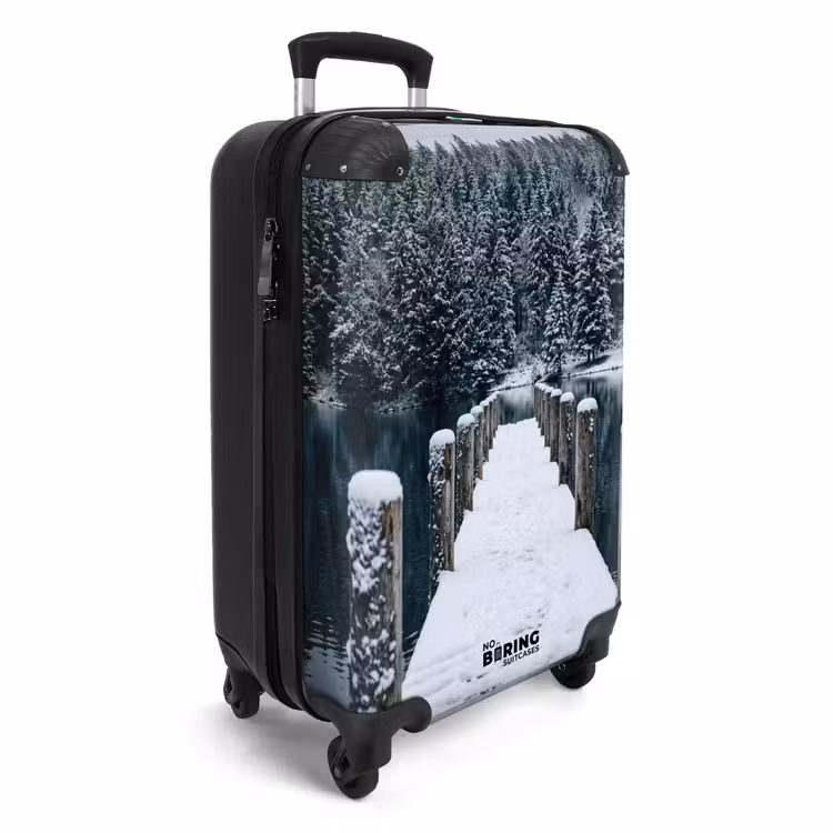 Koffer - Steiger - Meer - Sneeuw - Bergen - Rustgevend - Steiger - Meer - Sneeuw - Bergen - Rustgevend NBS - Handbagage koffer - Volwassenen Unisex middel