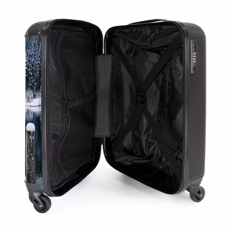 Koffer - Steiger - Meer - Sneeuw - Bergen - Rustgevend - Steiger - Meer - Sneeuw - Bergen - Rustgevend NBS - Handbagage koffer - Volwassenen Unisex middel