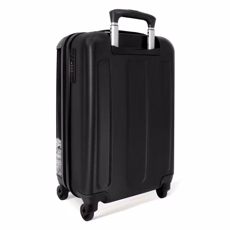 Koffer - Stier - Schaduw - Dieren - Contrast - Zwart-wit - Stier - Schaduw - Dieren - Contrast - Zwart-wit NBS - Handbagage koffer - Volwassenen Unisex middel