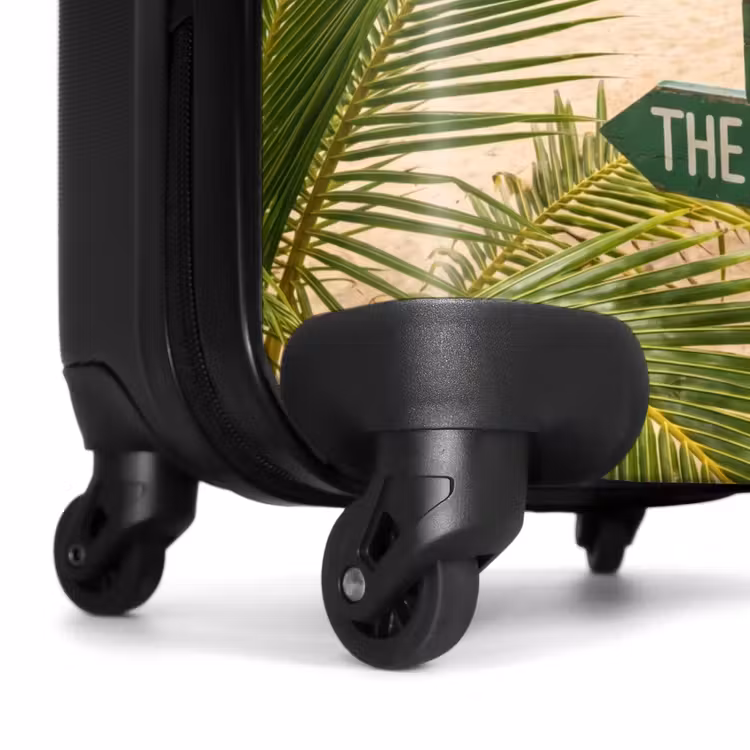 Koffer - Strand - Wegwijzer - Palmen - Tropisch - Groen - Strand - Wegwijzer - Palmen - Tropisch - Groen NBS - Handbagage koffer - Volwassenen Unisex middel