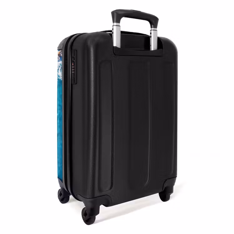 Koffer - Strand - Zee - Rotsen - Natuur - Blauw - Strand - Zee - Rotsen - Natuur - Blauw NBS - Handbagage koffer - Volwassenen Unisex middel