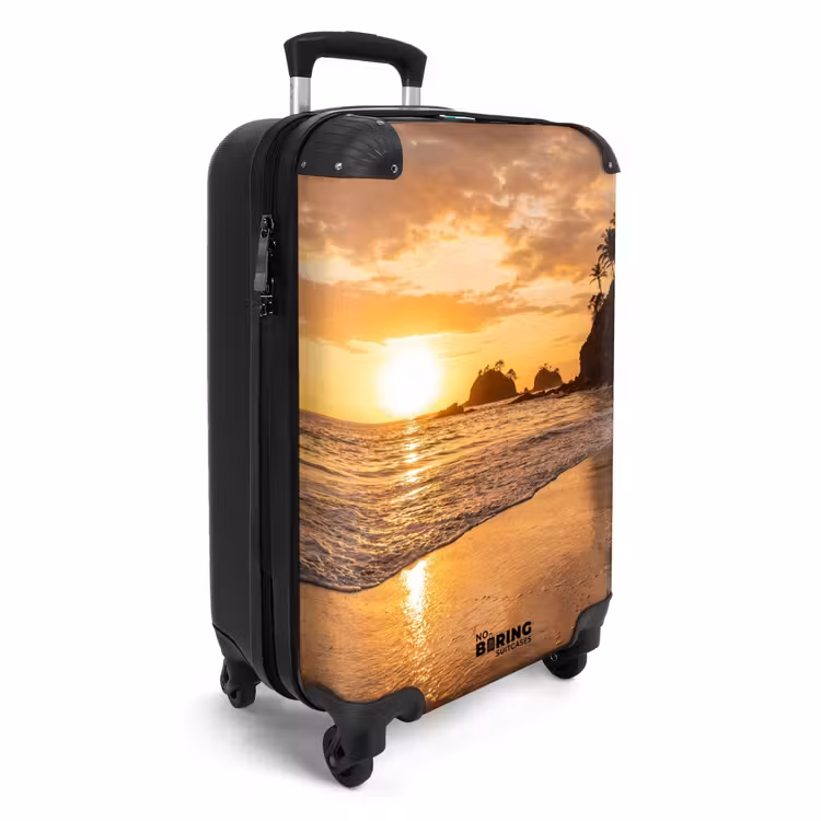 Koffer - Strand - Zonsondergang - Natuur - Tropisch - Oranje — 2