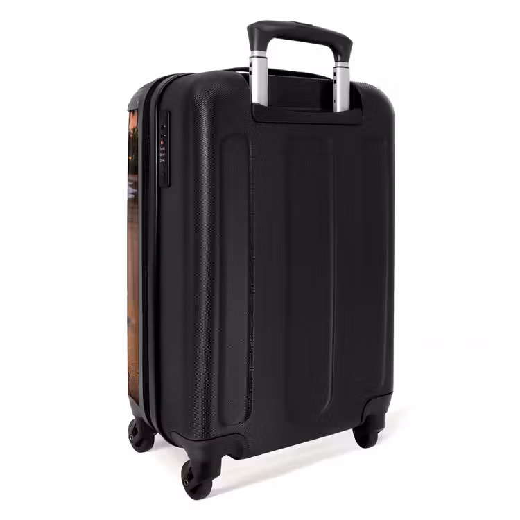 Koffer - Strand - Zonsondergang - Palmbomen - Natuur - Oranje - Strand - Zonsondergang - Palmbomen - Natuur - Oranje NBS - Handbagage koffer - Volwassenen Unisex middel