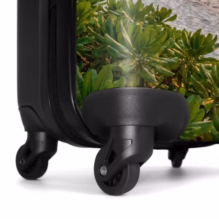 Koffer - Strand - Zonsondergang - Palmbomen - Tropisch - Natuur - Strand - Zonsondergang - Palmbomen - Tropisch - Natuur NBS - Handbagage koffer - Volwassenen Unisex middel