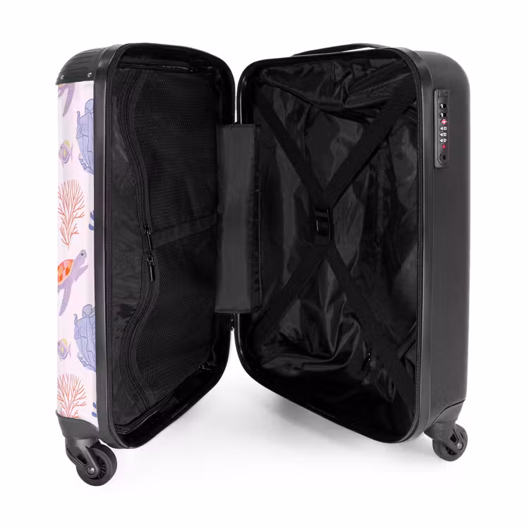 3 NBS - Handbagage koffer - Unisex middel -binnenkant