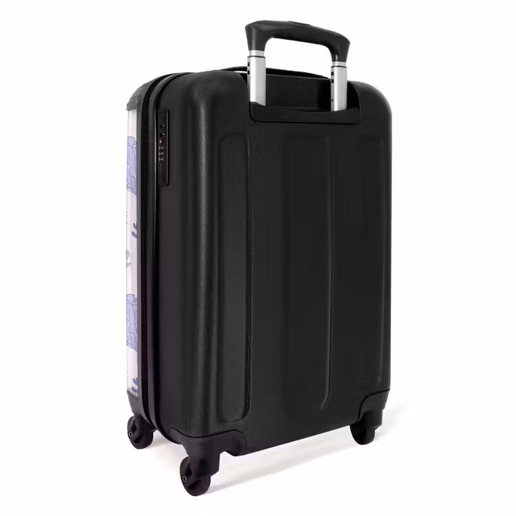 3 NBS - Handbagage koffer - Unisex middel -achterkant