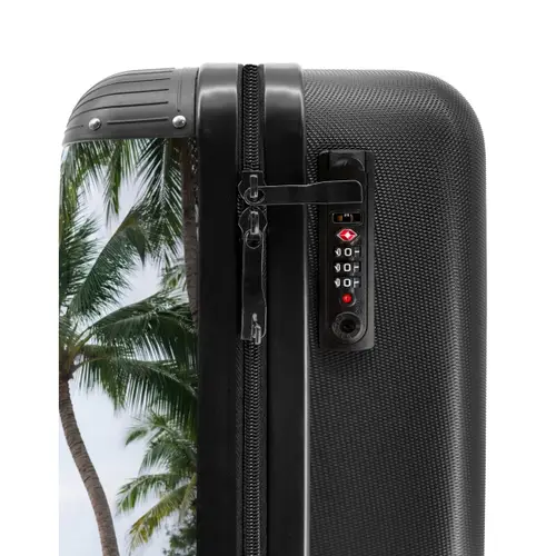 Surfboard - Palmbomen - Kleurrijk NBS - Handbagage koffer - Volwassenen Unisex middel -slot