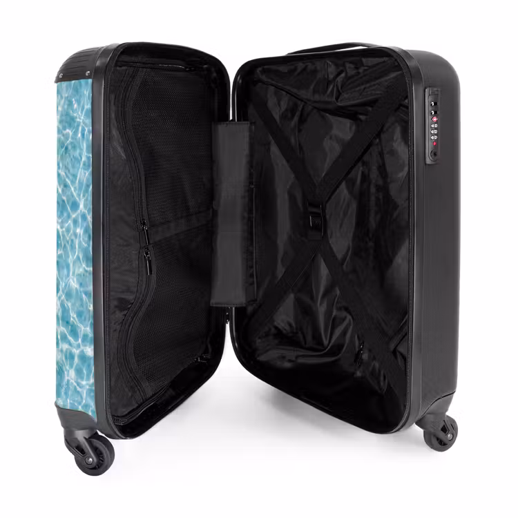 Surfboard - Water - Badpak - Oranje NBS - Handbagage koffer - Volwassenen Unisex middel -binnenkant