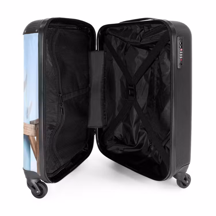Koffer - Surfplank - Strand - Zomer - Blauw - Water - Surfplank - Strand - Zomer - Blauw - Water NBS - Handbagage koffer - Volwassenen Unisex middel